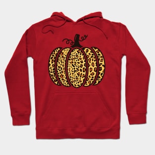 halloween leopard print pumpkin Hoodie